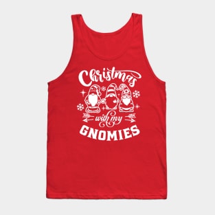 Christmas With My Gnomies Funny Christmas Tank Top